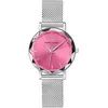 Image de Montre Femme Multiples ArgentÃ© Cadran Rose Bracelet Acier Milanais ArgentÃ© 14 Mm