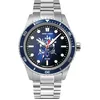 Image de Montre Homme ÃlysÃ©e ArgentÃ© Cadran Bleu Bracelet Acier ArgentÃ© 22 Mm