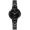 Image de Montre Femme Chouquette Noir Cadran Noir Bracelet Acier CÃ©ramique Noir 12 Mm