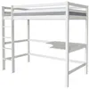Image de Lit Enfant Mezzanine avec Bureau "AngÃ©la" 90 x 190 cm - Blanc