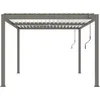 Image de Habitat et jardin Pergola Bioclimatique "Windsor" - 3 X 4 M - Taupe