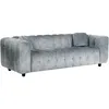 Image de CanapÃ© droit en tissu chenille "Vendome" - 3 places - Gris