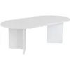 Image de Habitat et jardin Table basse en bois "Sable" - 60 x 119 x 40 cm - Blanc