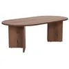 Image de Table basse en bois "Sable" - 60 x 119 x 40 cm - Noyer