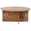 Image de Habitat et jardin Table basse en bois "Soleil" - 90 x 90 x 40 cm - Pin atlantique