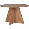 Image de Habitat et jardin Table à manger en bois "Virella" - 120 x 120 x 75 cm - Pin atlantique