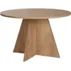 Image de Habitat et jardin Table à manger en bois "Virella" - 120 x 120 x 75 cm - Chêne Saphir