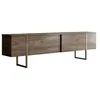 Image de Meuble TV en bois "Luxe" - 180 x 30 x 50 cm - NoyerOr