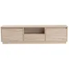 Image de Meuble TV en bois "Vanguard" - 160 x 29 x 42 cm - Travertin