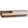 Image de Meuble TV en bois "Barko" - 160 x 35 x 35 cm - Pin atlantiqueBlanc