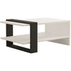 Image de Habitat et jardin Table basse en bois "Funda" - 80 x 55 x 35 cm - AnthraciteBlanc