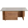 Image de Habitat et jardin Table basse en bois "Vetrino" - 105 x 65 x 40 cm - Pin atlantique