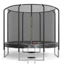 Image de Trampoline Semi-Pro 10ft / 305cm Noir Avec Filet De Sécurité, Tapis De Saut, Coussin De Protection, Echelle - Noir