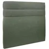Image de Tete de lit Lignes Tissu Vert - Ep 10 cm rembourrÃ©