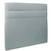Image de Tete de lit Lignes Velours Bleu - Ep 10 cm rembourrÃ©