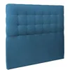 Image de Tete de lit CapitonnÃ©e Velours Taupe - Ep 10 cm rembourrÃ©
