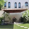 Image de Ensemble Parasol Marron 3x4m Et 4 Dalles Ã Lester