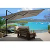 Image de Bundle Parasol 3x4m Déporté Rotatif Gris + Housse