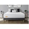 Image de Matelas + sommier gris 140x190 Memo Bio Mousse a memoire de forme 5 zones de confort Maxi epaisseur Dehoussable