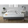 Image de Pack matelas Memo + sommier gris 160x200 + 2 oreillers memoire de forme