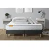 Image de Pack matelas Memo + double sommiers gris 160x200 + 2 oreillers memoire de forme