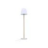 Image de Lampadaire Lumineux Solaire Standy Wood Solar Bois Clair MÃ©tal H150cm
