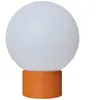 Image de Lampe De Table Touch Effet Beton Orange Led Terra Terre Cuite Orange B?Ton H 25 Cm