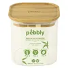 Image de Boîte alimentaire verre et bambou 800ml - Pebbly - Transparent - Verre