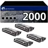 Image de Pack de 4 toners compatible BROTHER TN-2000 noir