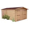 Image de Garage Denis Madriers Douglas 28 Mm Sans Plancher Toit Double Pente 21,15 MÂ²