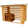 Image de Abri Range-BÃ»ches Avec Structure Madriers 4 StÃ¨res