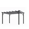 Image de Pergola 100% Aluminium Couleur Grise 4,00 X 3,00 X 2,30 M - 12 M2