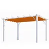 Image de Pergola 100% Aluminium Couleur Rouille 12 M2 - Structure Blanch Perle