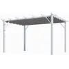 Image de Pergola 100% Aluminium Couleur Grise 12 M2 - Structure Blanch Perle