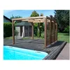Image de Pergola Thermauvent En Bois Avec Vantelles Mobiles Sur Mur