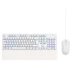 Image de Pack gaming The G-Lab Tungsten Ex Clavier sans fil Azerty Blanc + Souris sans fil Blanc