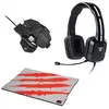Image de Pack Gaming - Casque micro Kunai + Souris R.A.T. 5 + Tapis de souris G.L.I.D.E. 5