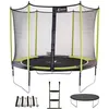 Image de Kangui Kangui - Trampoline De Jardin 305 Cm + Filet De Sécurité + Échelle + Bâche De Protection + Kit D'ancrage Jumpi Vert/Noir 300