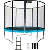 Image de Kangui Kangui - Trampoline De Jardin Rond 305 Cm + Filet De Sécurité + Échelle + Kit D'ancrage  Punchi Bleu 300