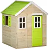 Image de Kangui - Maison De Jardin Enfant Extérieur - Cabane En Bois Avec Plancher - Toit Étanche - Vert Et Blanc