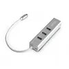 Image de Hub USB 3.0 Type C Urban Factory avec port Ethernet Argent