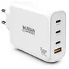 Image de Chargeur secteur Urban Factory avec 1 port USB-C 65W + 1 Port USB-A 18 W Charge rapide Blanc
