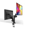 Image de Urban Factory FLEXEE LIGHT - Kit de montage (bras pour moniteur) - ressort - pour 2 écrans LCD - ergonomique, double - acier, aluminium, plastique - noir - Taille d'écran : 17"-32" - montrable sur bureau