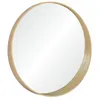 Image de Miroir Rond Design En Bois D80 Cm Vali