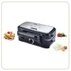 Image de Little Balance LITTLE BALANCE 8368 Speed'n Mixt 1200. Gaufrier & Grill 2 en 1. 1 plaque Gaufres. 1 plaque Gril interchangeables. 1200 W. Inox