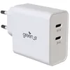 Image de Chargeur maison éco-conçu USB-C Green-E GR6105 2 USB-C 65 W + 20 W Blanc