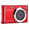 Image de AGFA PHOTO Realishot DC5500 - Appareil Photo NumÃ©rique Compact, 24 MP, Ecran LCD 2,4", Zoom Digital 8x, VidÃ©o HD 720p, MÃ©moire Externe SD, Batterie Lithium - Rouge