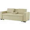 Image de CanapÃ© convertible 3 places en tissu beige NOHO