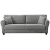 Image de CanapÃ© 4 places en tissu gris clair LUCERNE