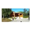 Image de Abri Deux Pentes Faitage DÃ©calÃ©, 550cmx750cm, Bois Douglas FranÃ§ais, Carport, Auvent, Abri Voiture